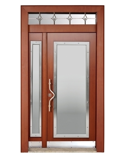 TEZ-0138 Kızıl-Camlı Model Bina Giriş Kapısı
