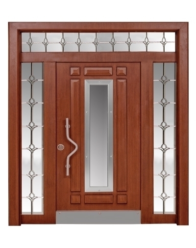 TEZ-0167 Kızıl-Kabartmalı Model Bina Giriş Kapısı