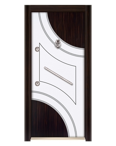Tezdoor 3569 Ahşap Kaplama Düz Model Çelik Kapı