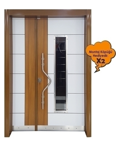 Tezdoor 0163 ABD Beyaz Model Bina Giriş Kapısı