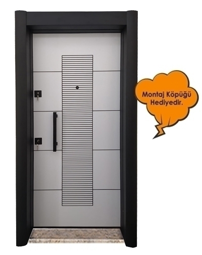 Tezdoor 1593B Statik Kasa Düz Model Çelik Kapı