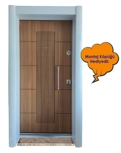 Tezdoor 1593BK Statik Kasa Düz Model Çelik Kapı