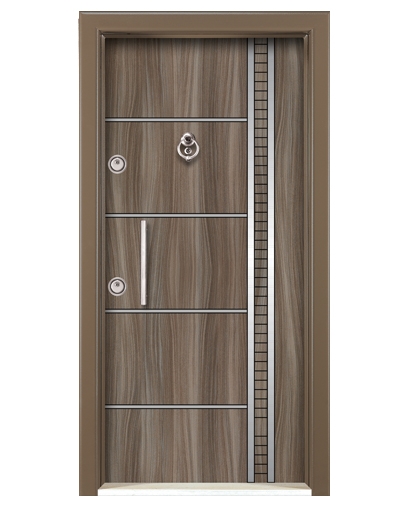 Tezdoor1663 Statik Kasalı Düz Model Çelik Kapı 