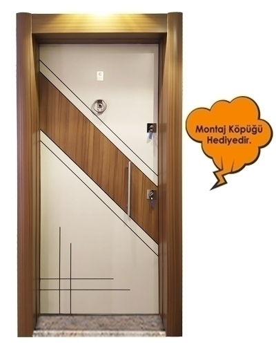 Tezdoor2578 Eskitme Kasalı Düz Model Çelik Kapı