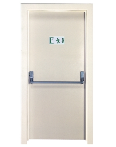 Tezdoor, TEZ4002-60 Dk Krem Tek Kanatlı Yangın Çıkış Kapısı